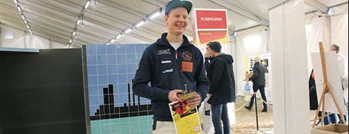 Danmarks bedste flisemurer Frederik Nielsen TECHCOLLEGE og M. Thomsen Skøtt i Aalborg