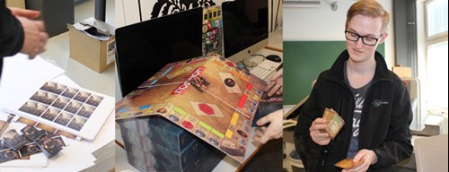 Grafisk tekniker-elev Daniel fra TECHCOLLEGE fortæller, at de i deres gruppe har lavet Monopoly i en magisk fantasy-version.